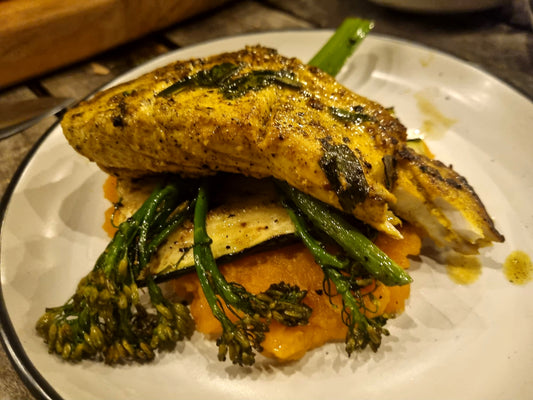 Barbecued Turmeric Pepper Kingfish